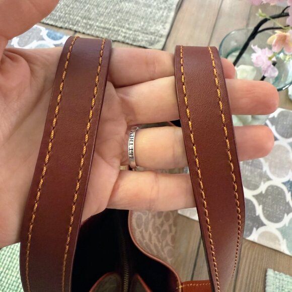 Coach Hadley Hobo 79249 Signature Canvas Bag with Heart Charm - Picture 3 of 16